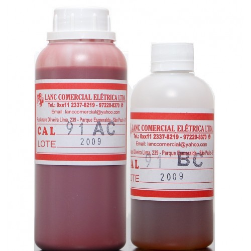 RESINAS DE ENCAPSULAMENTO AO AR - CAL 91 AC/BC VERMELHO